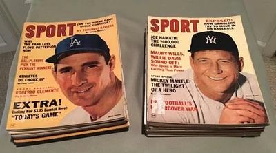 Sport Magazine Baseball lot, 25 diff, 1960 - 65....Mantle, Koufax, Mays, Aaron + - Image 1 of 4