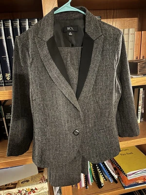 Conjunto Calça BCX Terno Blazer Jaqueta Feminina Tamanho XL (Cinza) Calça Tamanho 9 - Imagem 1 de 4