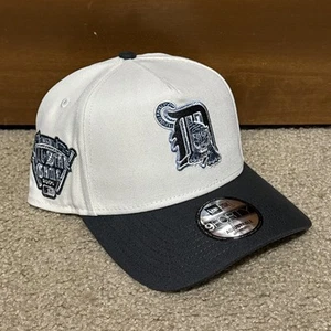 Detroit Tigers New Era 9FORTY A-Frame Snapback Beige/Gray/Icy Blue Hat Cap NWT! - Picture 1 of 7