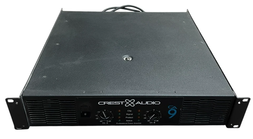 Crest Audio CA9 Professional Power Amplifier 2 Channel Commercial Amp Audio Soun - Image 1 of 4