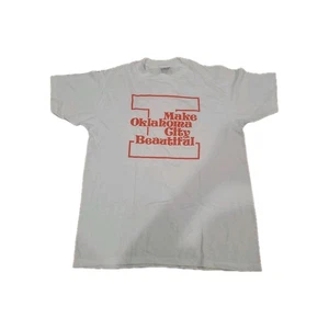 VTG Hanes Fifty Fifty Make Oklahoma City Beautiful Executone Racing T-Shirt XL - Picture 1 of 5