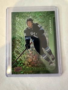 2024-25 Upper Deck Series 2 Dazzlers Green #DZ-90 Josh Doan Rookie Utah Buffalo - Picture 1 of 2