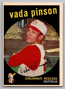 1959 TOPPS #448 VADA PINSON REDS - Picture 1 of 3