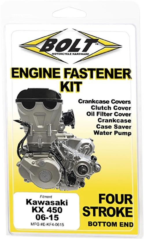 БОЛТОВАЯ МОТОЦИКЛЕТНАЯ ФУРНИТУРА, INC КОМПЛЕКТ КРЕПЛЕНИЙ ДВИГАТЕЛЯ KTM 4-STRK E-KTMF4-0406 500374 - Изображение 1 из 4