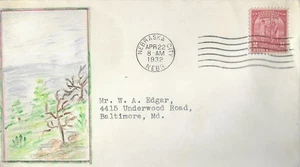 1932 FDC, #717, 2c Arbor Day, unlisted cachet - Bild 1 von 2