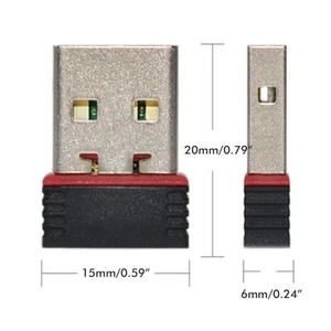 `Mini-USB-WLAN-Drahtlosnetzwerkadapter USB-WLAN-Dongle Tragbares WLAN-Signal - Photo 1/10