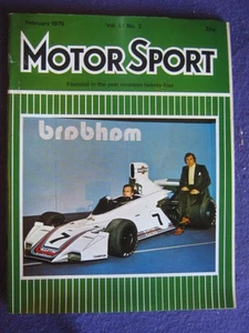 MOTORSPORT - Feb 1975 vol 51 #2 - BRABHAM - Picture 1 of 1