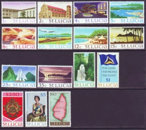 St Lucia 1970 SC 261-274A MNH Set - Picture 1 of 2