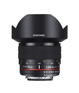 Samyang 14mm f/2.8 Manual Focus Lens for Nikon F with Automatic Chip SY14MAE-N