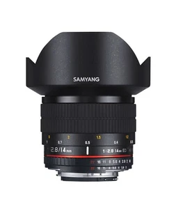 Samyang 14mm f/2.8 Manual Focus Lens for Nikon F with Automatic Chip SY14MAE-N - Picture 1 of 5