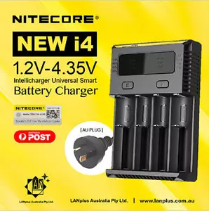 Nitecor new i4 Intellicharger Universal Battery Charger 4 Ni-MH Ni-CD AAA A C D - Picture 1 of 8