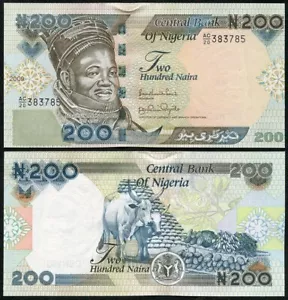 Nigeria - 200 Naira 2009 UNC Pick 29h Lemberg-Zp - Picture 1 of 1