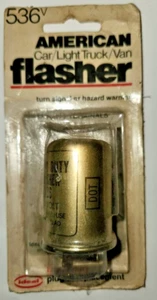 Vintage Turn Signal Flasher Heavy Duty 12 V Automotive 2 Prong Ideal # 536 - Picture 1 of 2
