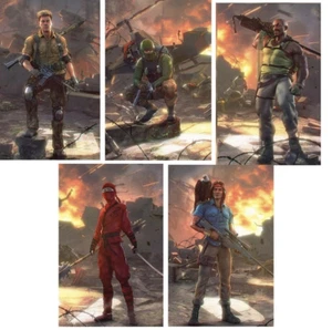 G.I. JOE SILENT MISSIONS #1 DUKE JINX BEACH HEAD SPIRIT TIAGO 5-PACK VARIANT SET - Picture 1 of 6