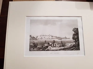 BELLA VEDUTA INCISA IN RAME DI MALTA LA VALLETTA AUDOT 1836 - Bild 1 von 1