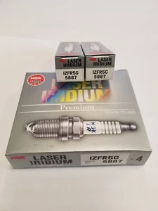 Set of 6 NGK Laser Iridium Plug Spark Plugs 5887 IZFR5G - Picture 1 of 2