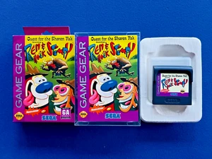 Ren And Stimpy Quest For The Shaven Yak Sega Game Gear CIB completo di scatola manuale - Foto 1 di 12