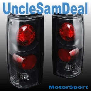FOR CHEVY S10 PICKUP GMC SONOMA CLEAR LENS BLACK TAIL LIGHTS PAIR DIRECT FIT - Bild 1 von 2