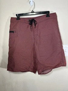Patagonia Men’s Sz 33 Wavefarer Swim Surf Board Shorts Red Dot Pattern - Picture 1 of 7