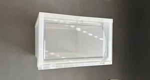 Container Store Drop Front Shoe Sneaker Cases Large Clear/White (12 Cases) - Picture 1 of 4