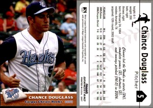 Chance Douglass 2007 Grandstand Corpus Christi Hooks #7 Card *AutographDen*