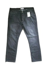 Paper Denim & Cloth Men 's Black Hendrix Straight Fit Denim Jeans Size 42x32