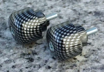 Honda CB CBR600 CBR 600 F3 F4i 600RR 929 954 1000 RR 1000RR CARBON BAR ENDS - Image 1 of 3