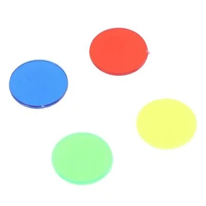 Dischi Conteggio 100 Pezzi 4 Colori Bingo Conteggio Chips 15mm Trasparente AP - Foto 1 di 22