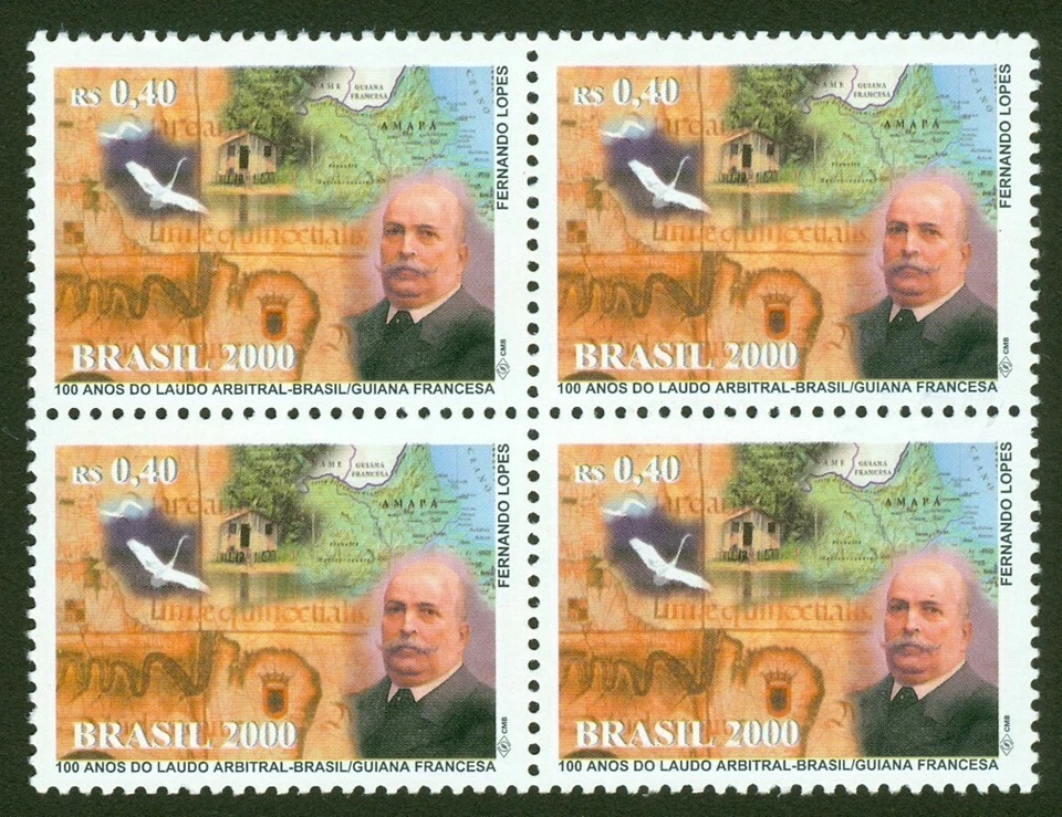 Centenary Settlement Brazil-French Guiana Border -BRAZIL Stamp SC# 2775-MNH - Image 1 of 1