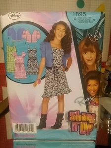 Vestido Zendaya Patrón Simplicidad 1895 Disney Colección "Shake It Up" Talla 7-16 UC - Imagen 1 de 3