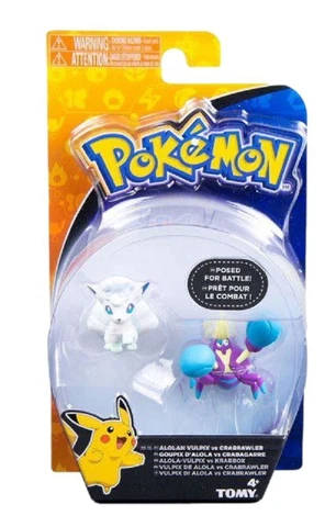 Pokemon Plastic Figure - Alolan Vulpix vs Crabrawler Cover