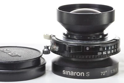 Capas de lentes de grande formato Sinar Sinaron S 72C° 210mm F/5.6 MC 4x5 e 5x7, com tampas - Imagem 1 de 4