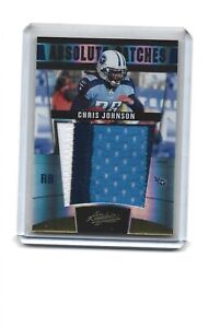 2011 Chris Johnson Panini Absolute Patches 3 color #2/5