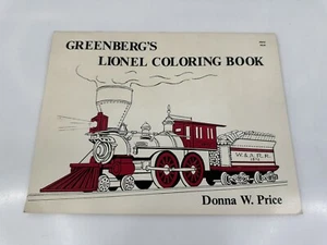 Vintage 1986 Greenberg’s Lionel Trains Coloring Book 6670 Donna Price USA HTF - Picture 1 of 3