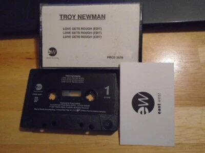 RARE PROMO Troy Newman CASSETTE TAPE Love Gets Rough DAVID LINDLEY australia '91 - Image 1 of 2
