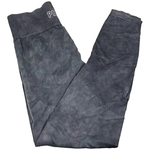 Victoria's Secret Pink Women’s Size S Distressed Gray Ribbed Leggings - Picture 1 of 9