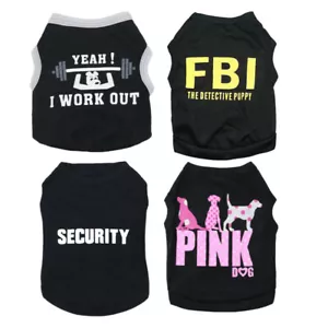 Boy Dog Clothes Small Medium Pet Shirt Puppy Vest Spring Summer Clothing Male - Picture 1 of 16