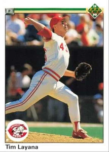 1990 Upper Deck Rookie Card Tim Layana Cincinnati Reds #717 - Picture 1 of 2