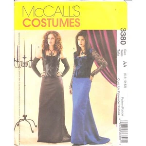 UNCUT Gothic Costume Sewing Pattern Fingerless Gloves B30.5-34" McCall's 3380 - Picture 1 of 6