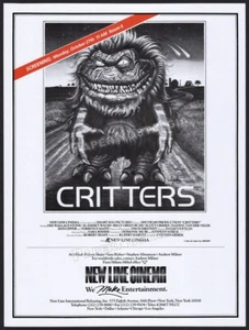 CRITTERS - Original 1986 Trade AD / screening promo / poster _ Dee Wallace - Picture 1 of 1