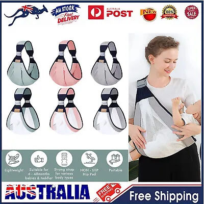 Baby Sling Carrier Adjustable Baby Holder Carriers Lightweight Breathable Mesh • 17.49$