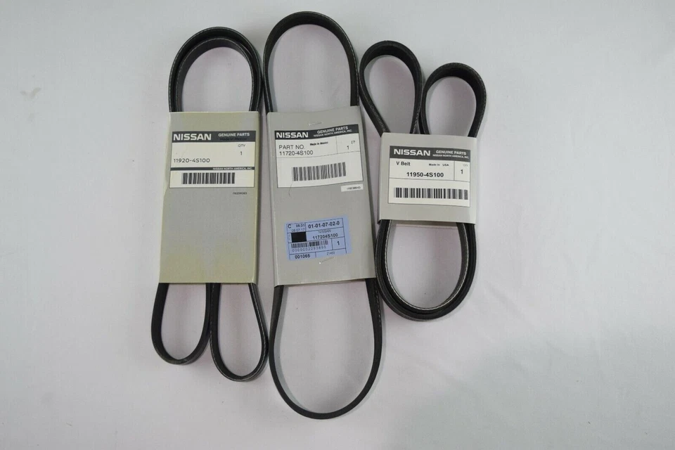 Juego de correas de transmisión Nissan Frontier Xterra 1999-2004 V6 3,3 L (CA, alterna, Power Str) Foto 1 de 1