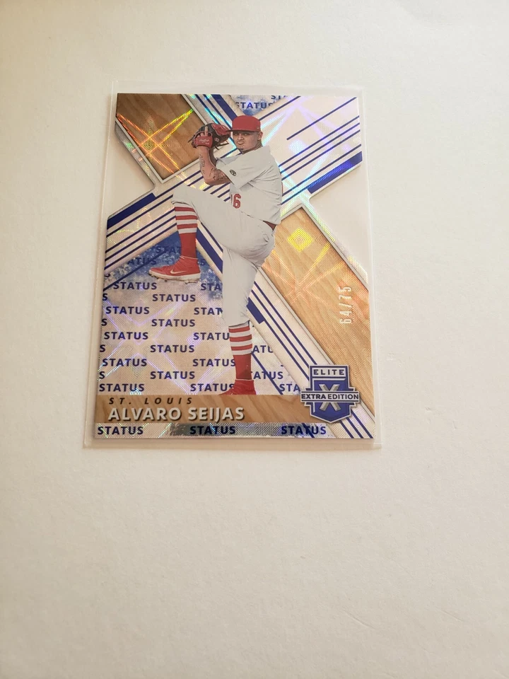 Alvaro Seijas 2019 Elite Extra Status Die-Cut Blue RC Rookie Card #158   /75 - Image 1 of 1