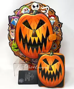 Loungefly Nightmare Before Christmas EXCLUSIVE GITD Cameo Mini Backpack & Wallet - Picture 1 of 24