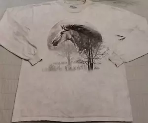 2009 Men's 3XL The Mountain Graphic Horse Long Sleeve Shirt - Picture 1 of 7