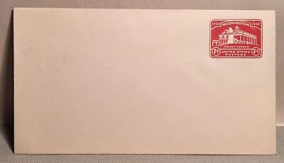 1932~2 Cent Stamped~Mount Vernon Unused Entire Postal Stationery Envelope. - Image 1 of 4