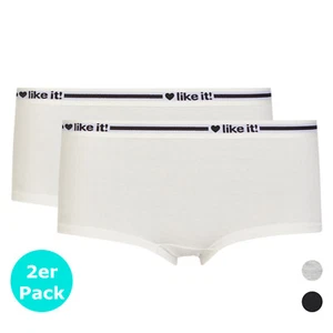like it! - Panty Serie Ella 2er Pack - Schwarz / Ivory Grey / Ivory - Bild 1 von 4