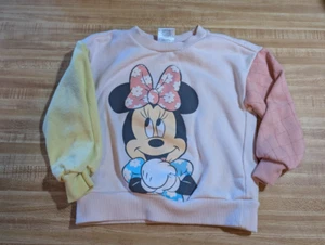 Disney Junior Baby Mädchen Größe 3T Baumwollmischung rosa Minnie Mouse Sweatshirt - Bild 1 von 2