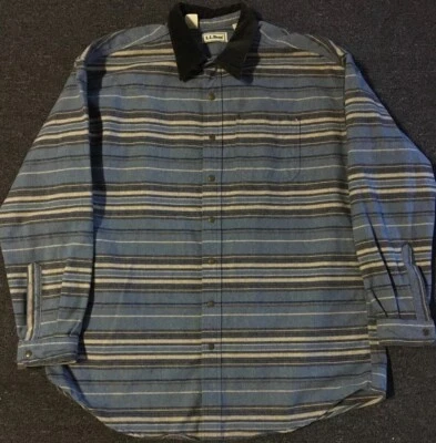 Vtg 90s LL Bean Chore Shirt Jacket XL T Western Flannel Cowboy Aztec Grunge 80s - Image 1 of 4