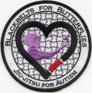 BLACKBELTS FOR BUTTERFLIES AUTISM AWARENESS PATCH - Picture 1 of 1
